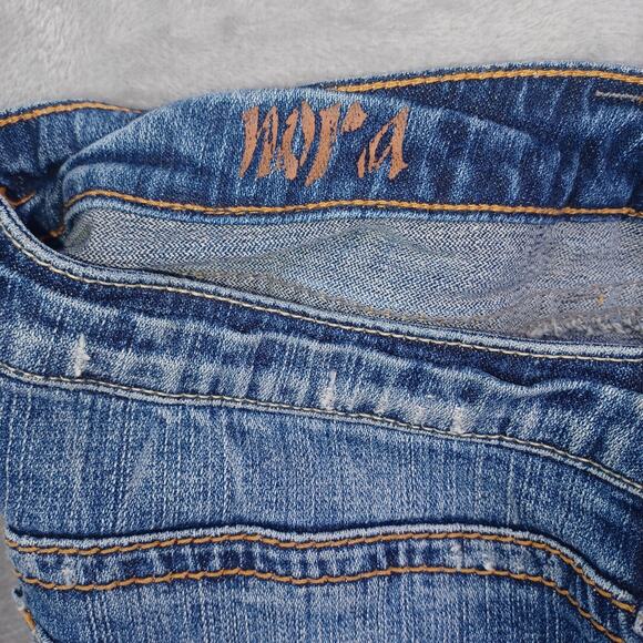 Silver Jeans Nora Flare Jeans Women's Size 28 Blue Low Rise Distressed Y2K 28x35 - Picture 10 of 12